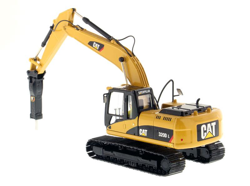 85280C Crawler Excavator with Hammer Caterpillar 320D L Scale 1:50