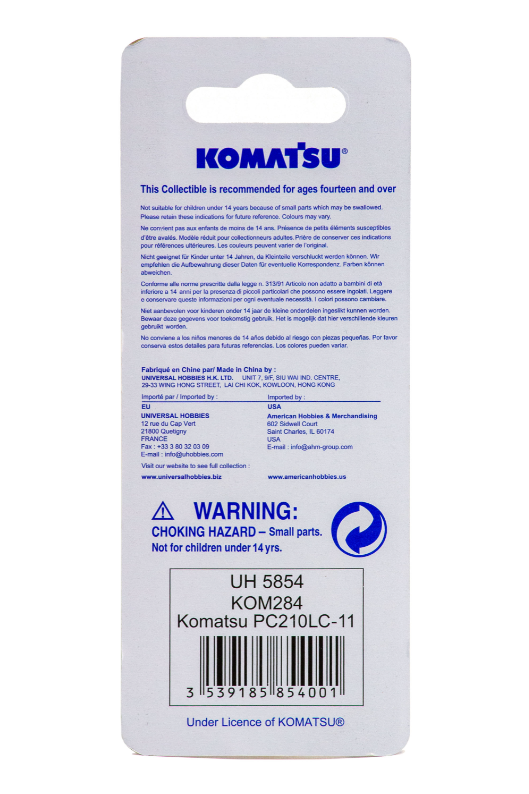 Komatsu Excavator Keychain PC210LC-11 UH5854
