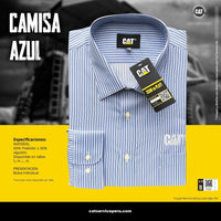 Thumbnail for Camisa Azul Manga Larga Caterpillar - CAT SERVICE PERU S.A.C.