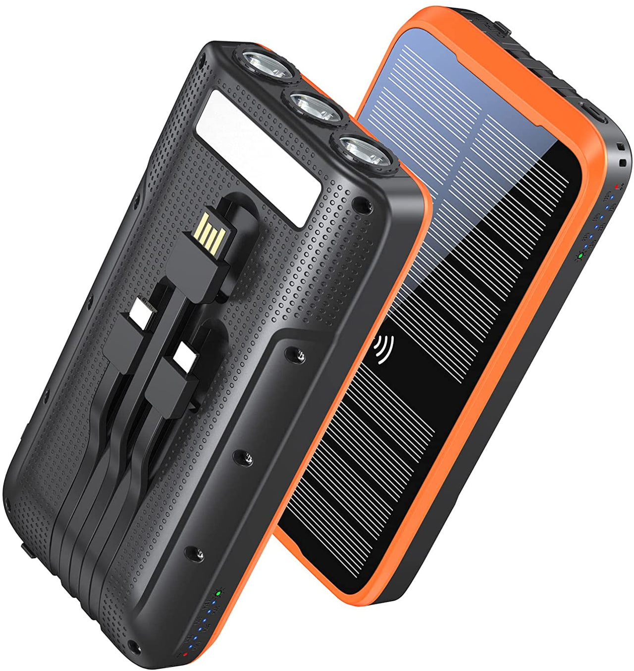 Cargador Portatil Solar Carga Rapida De Bateria Inalambrico Para Iphone  Samsung