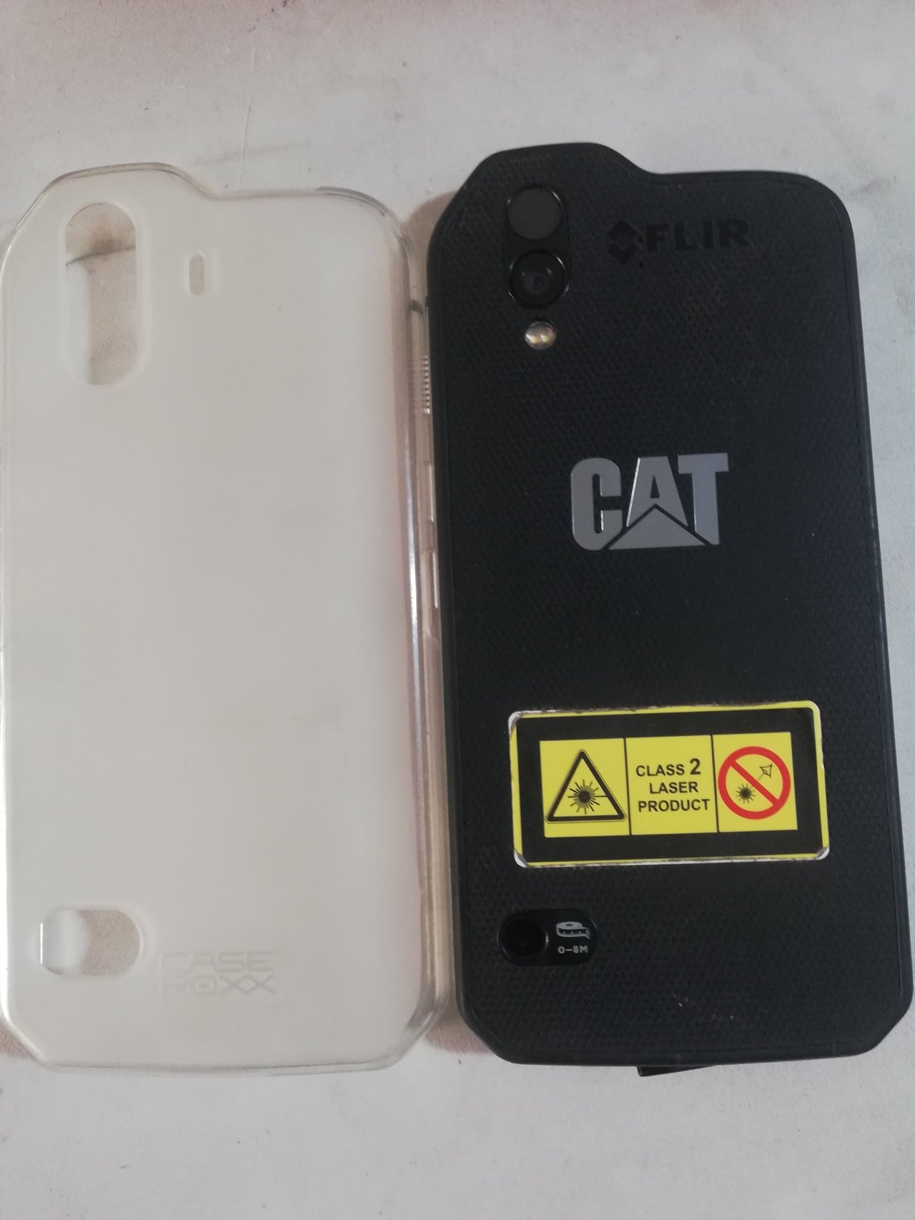 Funda Protectora De Silicona TPU Case Roxx Para Teléfono Cat S61 Blanco-Transparente - CAT SERVICE PERU S.A.C.