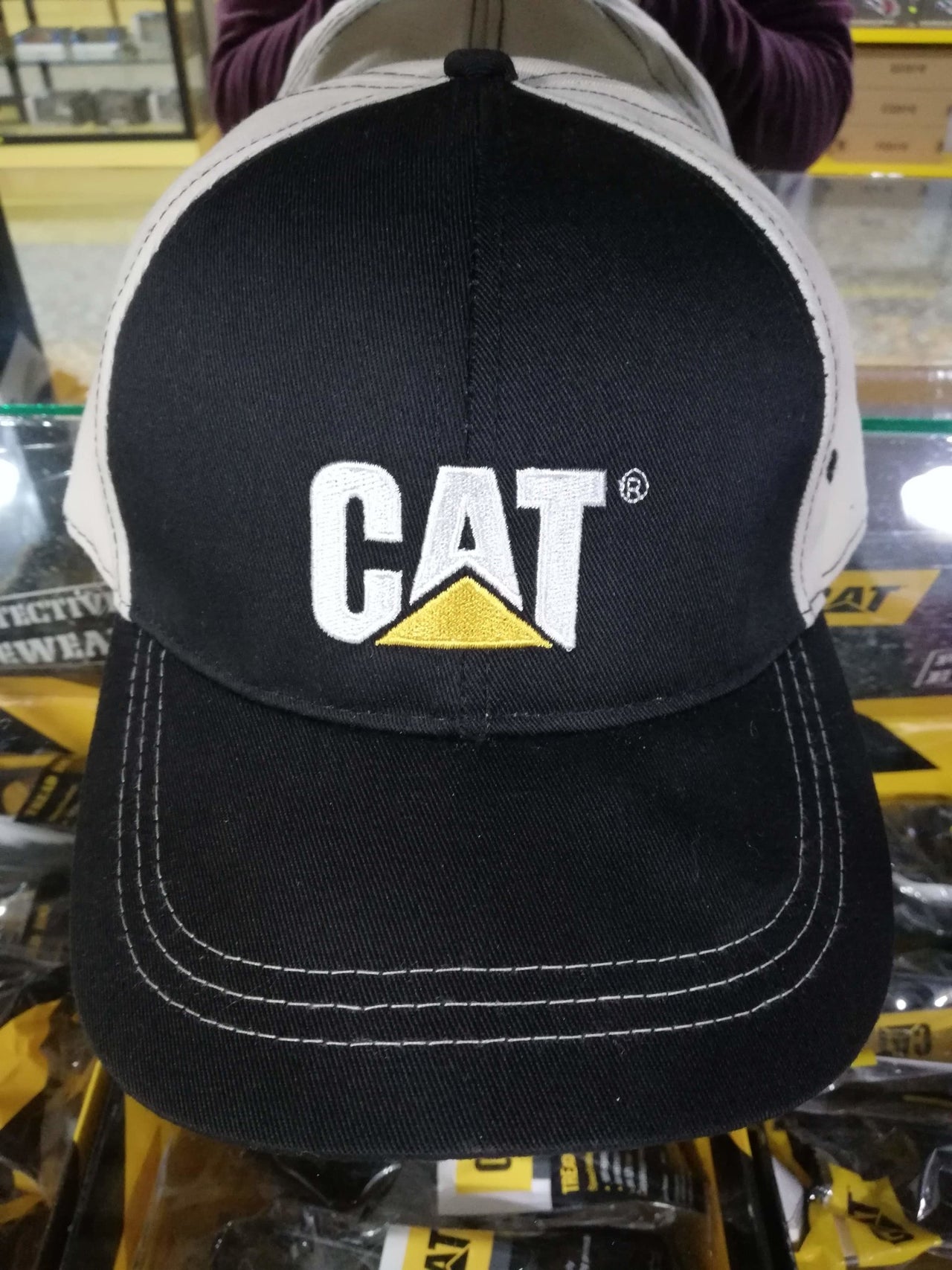 Gorra Cat Black And Khaki Value Cap 4444807 - CAT SERVICE PERU S.A.C.