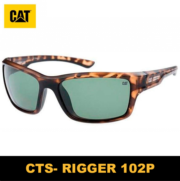 Cat Rigger 102P Green Moons Polarized Sunglasses 