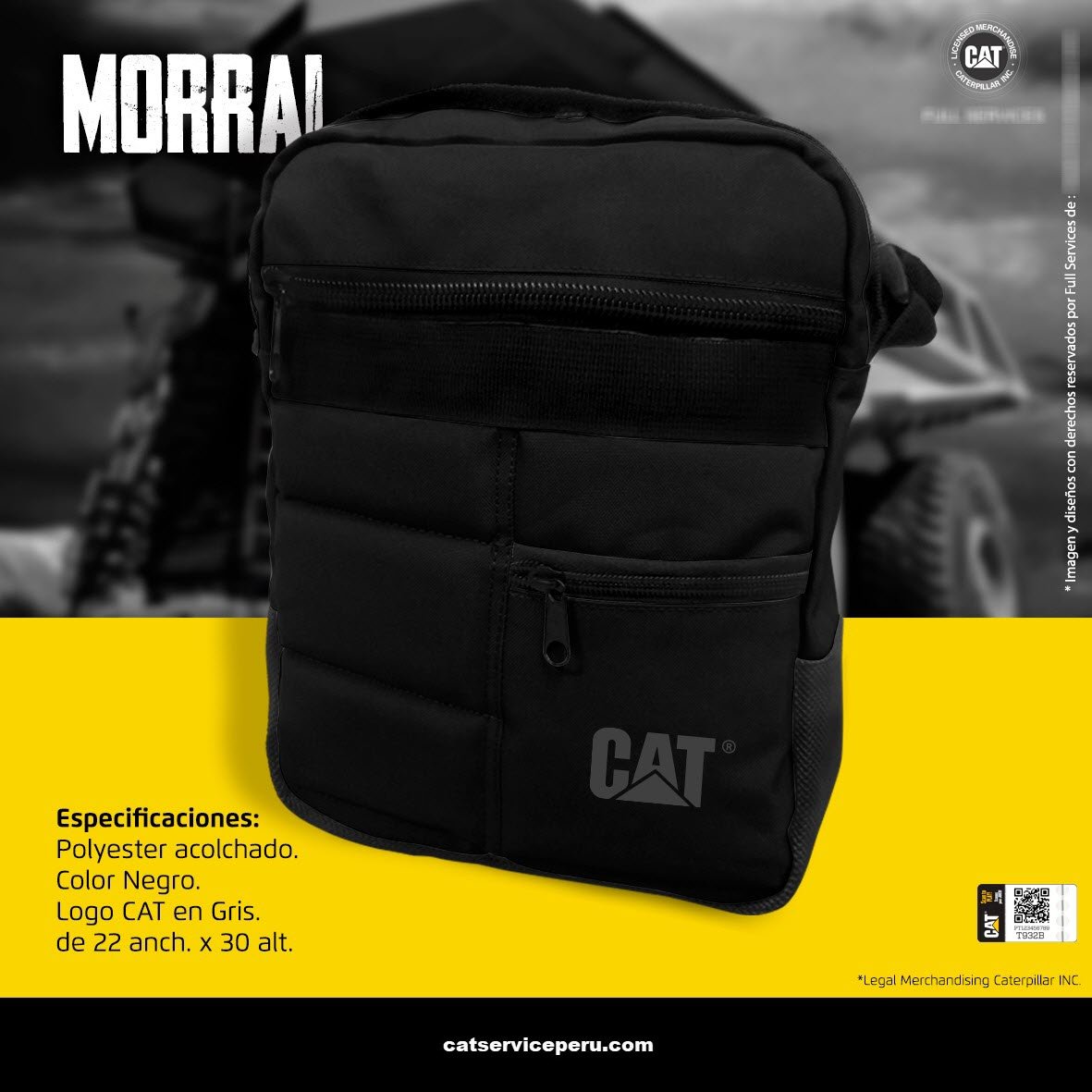 Morral Cat Negro - CAT SERVICE PERU S.A.C.