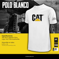 Thumbnail for Polo Cat Blanco - CAT SERVICE PERU S.A.C.