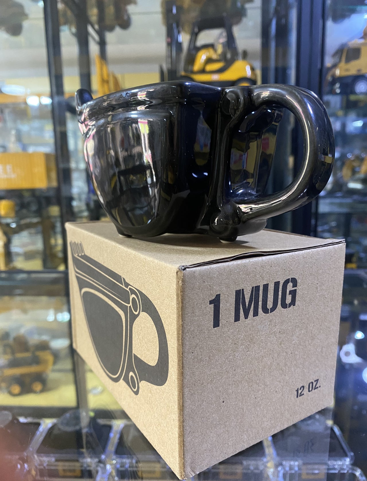 TCA004 Ladle Shaped Mug Black Mug