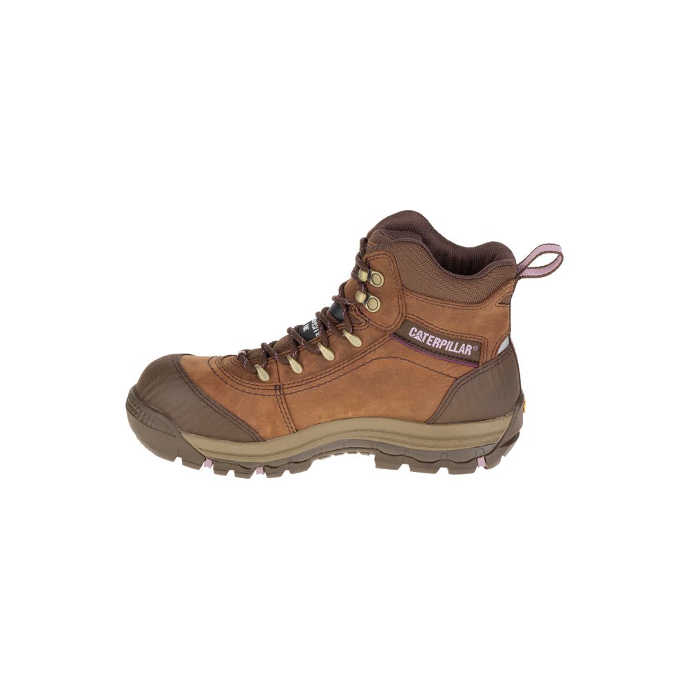 Zapato Industrial Caterpillar Ally 6" WP CT Brown P90760 - CAT SERVICE PERU S.A.C.