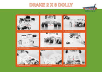 Thumbnail for ZT09072 Remolque Especial Drake 2x8 con Camabaja Direccional 7x8 Escala 1:50 - Vintage Burgundy - CAT SERVICE PERU S.A.C.